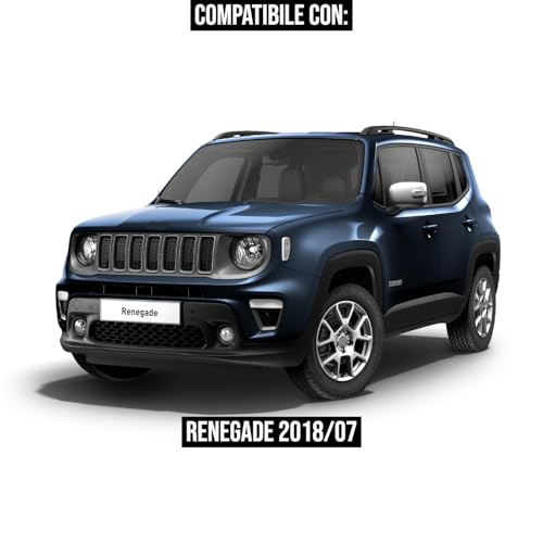 BSSTORE Griglia Paraurti Anteriore Nera Compatibile Con RENEGADE Dal 2018