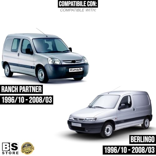 BSSTORE Piastra Vetro Specchio Retrovisore Termica Compatibile Con BERLINGO | RANCH PARTNER