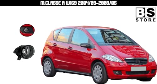 BSSTORE Fendinebbia H11 Anteriore Compatibile Con Classe A W169 2004-2008/Classe B W245 2005-2008/FORTWO 2007-2014 e Altre Auto