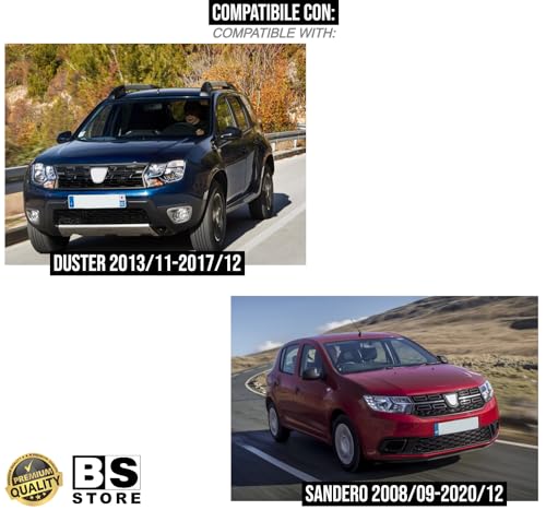 BSSTORE® Piastra Vetro Specchio Retrovisore Termico Compatibile Con Sandero 2008-2020/Logan 2008-2012/Duster 2013-2017