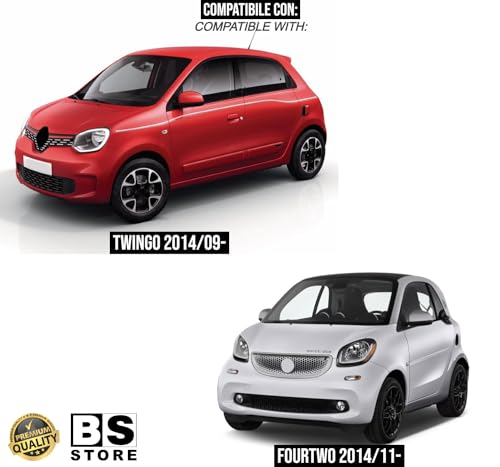 BSSTORE® Piastra Vetro Specchio Retrovisore Termico Compatibile Con ForTwo/ForFour/Twingo 2014 In Poi