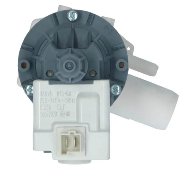 BSSTORE Pompa di Scarico per Lavatrice, Magnetica, 220/240V, 50Hz, 25W, 0,33A Equivallente A 00142154