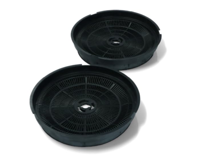 NSSTORE Filtro cappa ai carboni attivi, Kit 2 unità, Diametro 19Cm, Nero Compatibile Modello Tecnowind