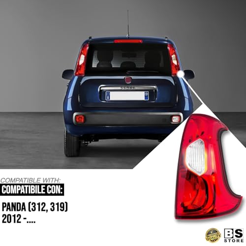 BSSTORE Gruppo Ottico Fanale Posteriore Compatibile con PANDA dal 2012 (312, 319)