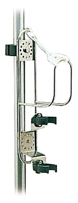 BSSTORE SUPPORTO STAFFA IN ACCIAIO INOX PER SALVAGENTE ANULARE CON PORTA BOETTA