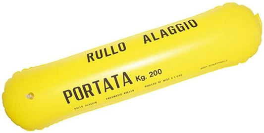 BSSTORE Rullo d’Alaggio Gonfiabile Ø 24 x 120 cm – Portata 200 kg – Rullo per Alaggio e Varo Barca e Gommone – PVC Resistente ad Alta Pressione – Facile da Trasportare