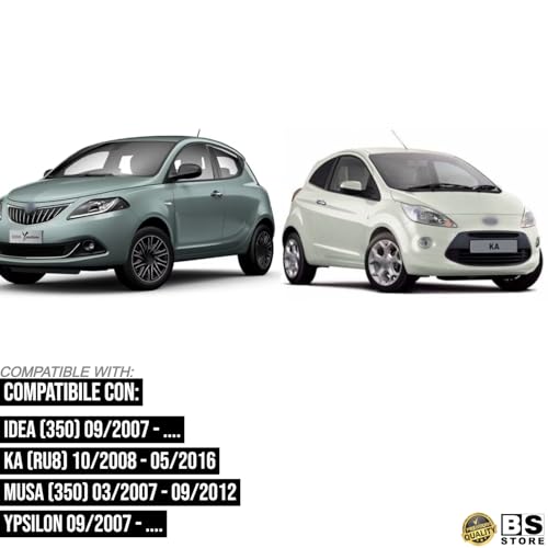 BSSTORE Calotta Specchietto Retrovisore Da Verniciare Compatibile Con IDEA | KA | Y | MUSA |