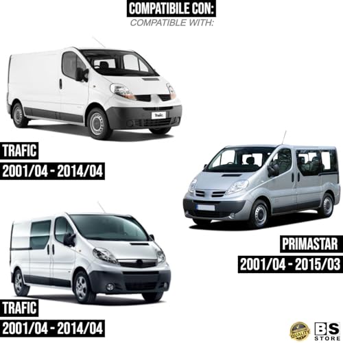 BSSTORE Piastra Vetro Specchio Retrovisore Superiore Compatibile Con VIVARO | TRAFIC | PRIMASTAR