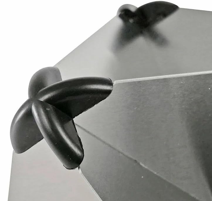 BSSTORE Riflettore Radar Nautico in Alluminio Anodizzato Pieghevole 300 x 300 mm – Alta visibilità Radar per Barca a Vela e Motore – Resistente alla Corrosione