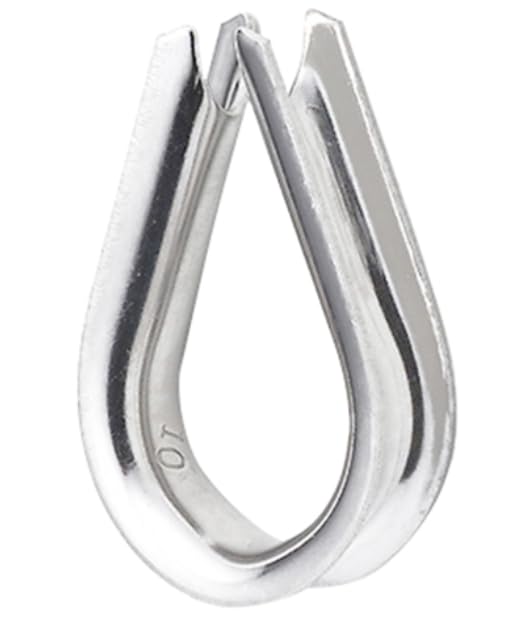 BSSTORE Redancia in Acciaio Inox AISI 316 Lucidato a Specchio, 4mm, per Cavo Metallico
