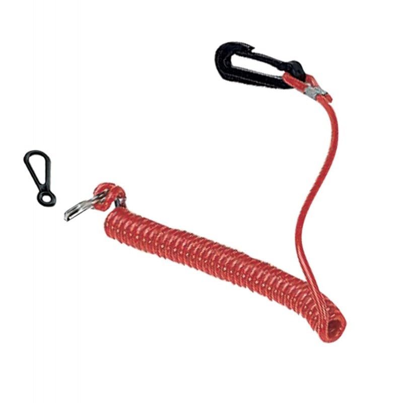 BSSTORE Chiavetta di Sicurezza con Laccio a Spirale Compatibile Motori Fuoribordo Mariner - Mercury