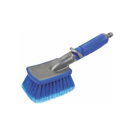 BSSTORE Spazzolone con Passaggio Acqua e Innesto a Scatto, Ideale per Lavaggio Barche, Auto, Camper e Superfici Estese
