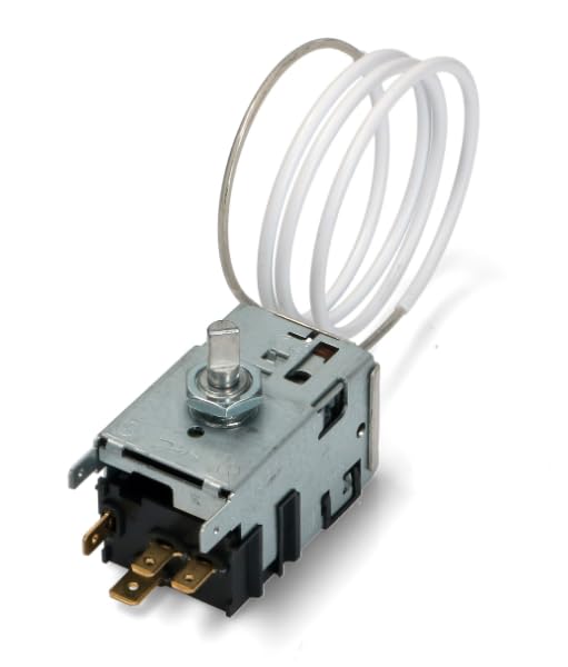 BSSTORE Termostato Frigorifero 077B5219 4 Contatti Compatibile Con Vari Marchi E Modelli Equivalente A 2425021231