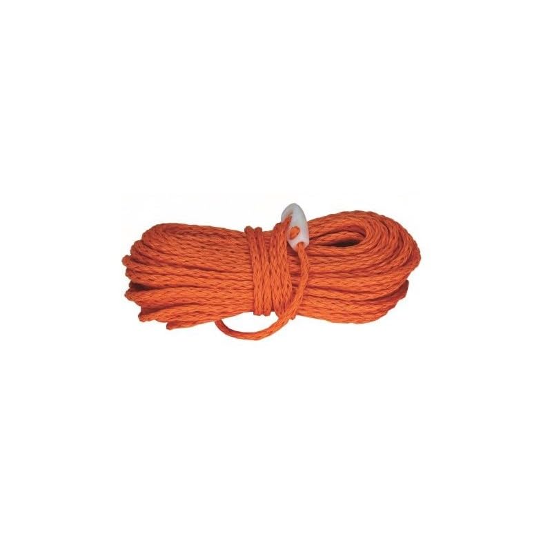 BSSTORE Kit Salvagente Anulare Ciambella Omologato Con Mt 30 Di Cima Arancione Da 8 mm Per Barca, Gommone, Bagnino