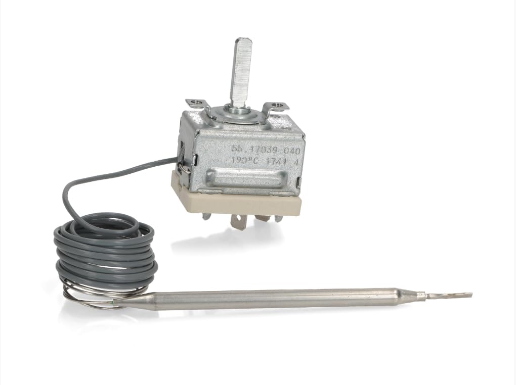 BSSTORE Termostato Friggitrice 130°-190°C Equivalente A 55.17039.040 Universali Compatibile Con Vari Marchi E Modelli