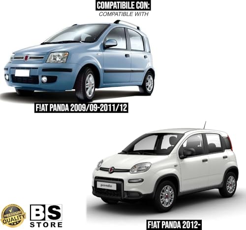 BSSTORE® Calotta Cromata Specchietto Retrovisore Compatibile Con Panda 2009 In Poi