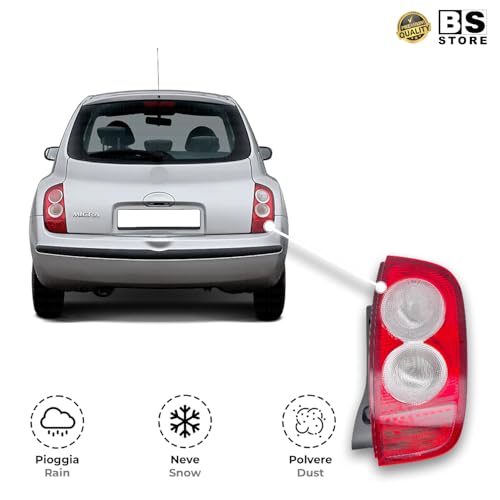 BSSTORE Gruppo Ottico Fanale Posteriore Compatibile Con MICRA 2003-2010
