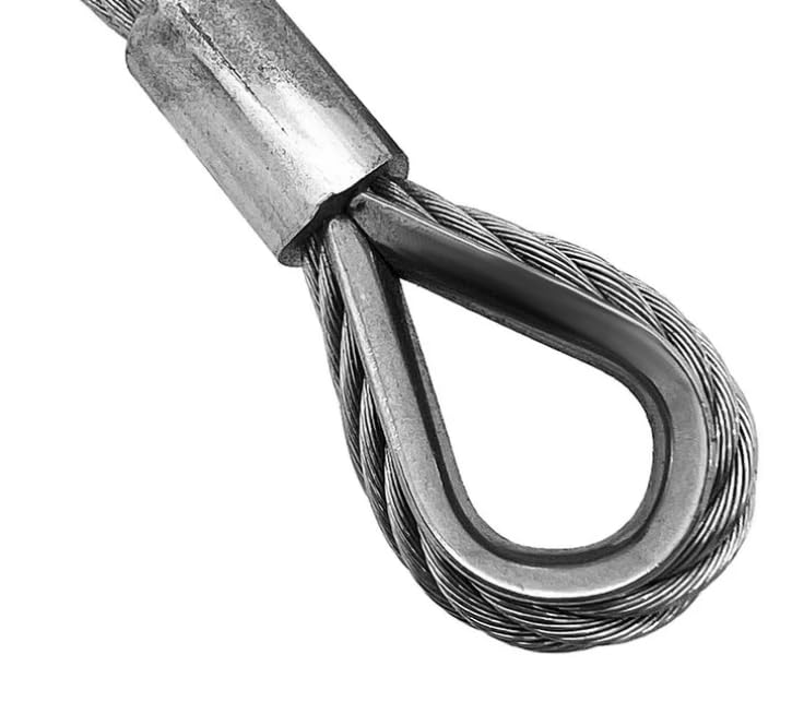 BSSTORE Redancia in Acciaio Inox AISI 316 Lucidato a Specchio, 4mm, per Cavo Metallico