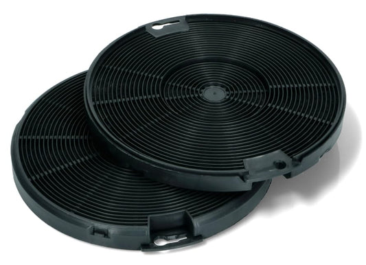 BSSTORE Filtro ai Carboni Attivi per Cappa, Kit 2 Unità, Diametro 15Cm, Nero Equivalente A 112.0067.944