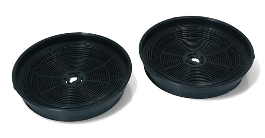 NSSTORE Filtro cappa ai carboni attivi, Kit 2 unità, Diametro 19Cm, Nero Compatibile Modello Tecnowind