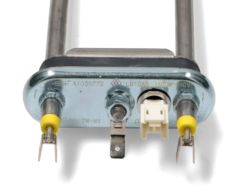 BSSTORE Resistenza Per Lavatrice 1600W 240V Con Sonda Ntc E Termofusibile Compatibile Con Vari Marchi E Modelli Equivalente A 41041527