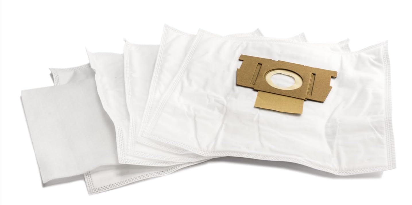BSSTORE Sacchetti Per Aspirapolvere Microfibra 5 Strati 5 pezzi Equivalente A ZR0015 Compatibile Con Vari Marchi E Modelli