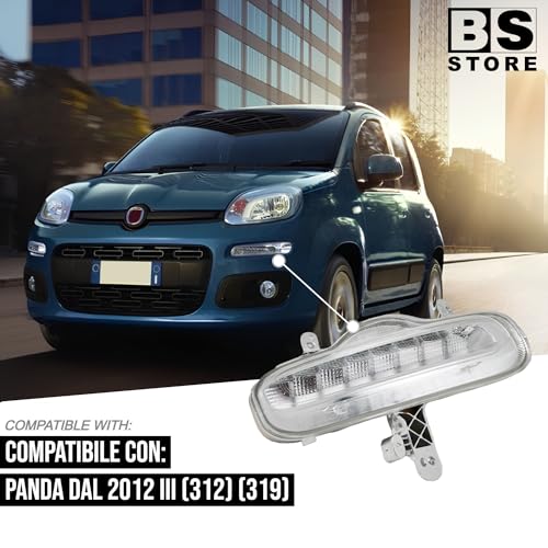 BSSTORE® Gruppo Ottico Fanale Anteriore A LED Per PANDA Dal 2012 (312, 319)