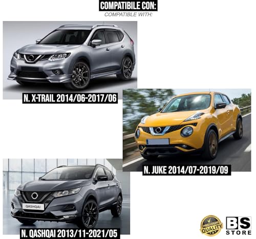 BSSTORE® Piastra Vetro Specchio Retrovisore Termico Compatibile Con Qashqai/Juke/X-Trail