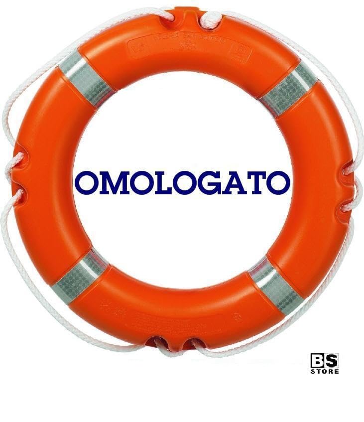 BSSTORE Salvagente Anulare Per Diporto, Omologato, Per Barca, Gommone, Salvataggio