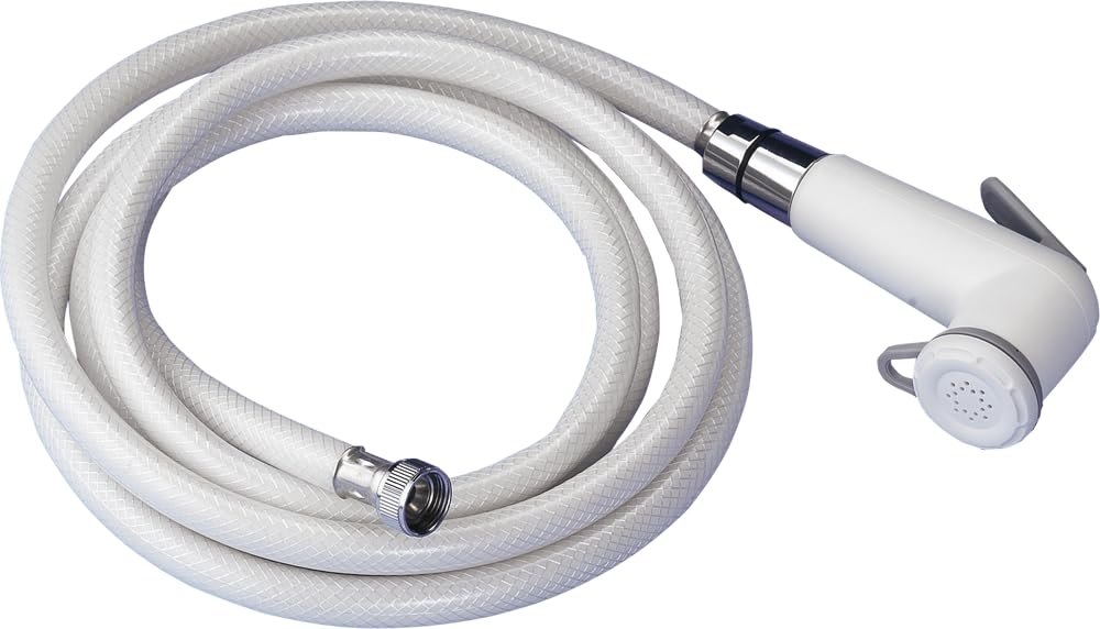 BSSTORE Doccetta Doccia Soffione a Pulsante 2,5 Metri Con Tubo per Uso Nautico Barca Gommone