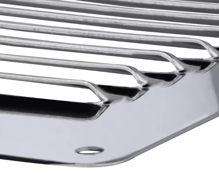 BSSTORE Griglia di Aerazione Rettangolare in Acciaio Inox, 230 x 125 mm, Persianetta per Barca