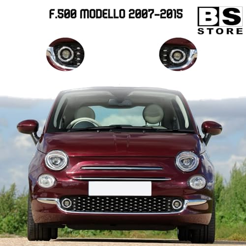 BSSTORE Fanale Fendinebbia Anteriore H3 Compatibile Con F. 500 2007-2015