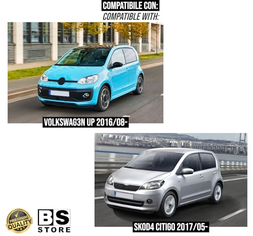 BSSTORE® Piastra Vetro Specchio Retrovisore Termico Compatibile Con Polo 2009-2017/UP 2016-/Citigo 2017-
