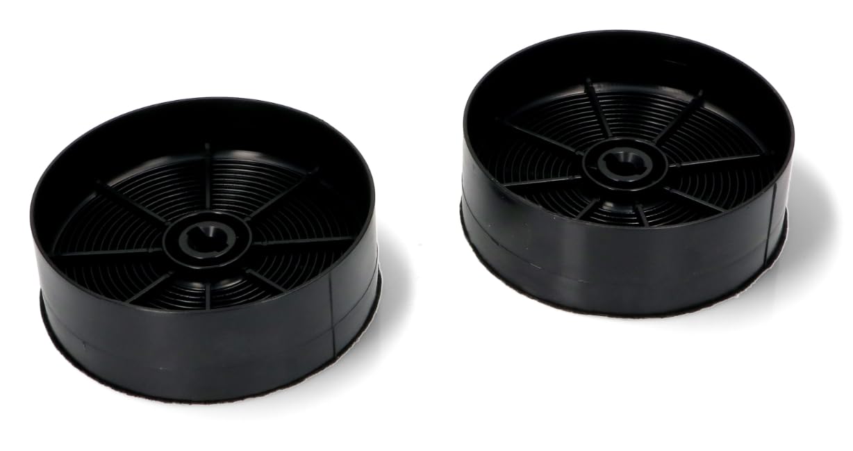 BSSTORE Filtri al Carbone per Cappa, 14,3 cm di Diametro, Set di 2 Pezzi, Colore Nero Equivalente A 902979880
