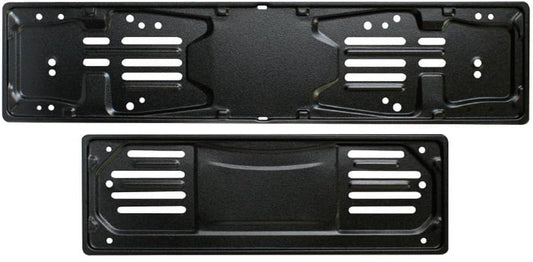 BSSTORE® Portatarga 99 Per Auto Universale In Acciaio Nero