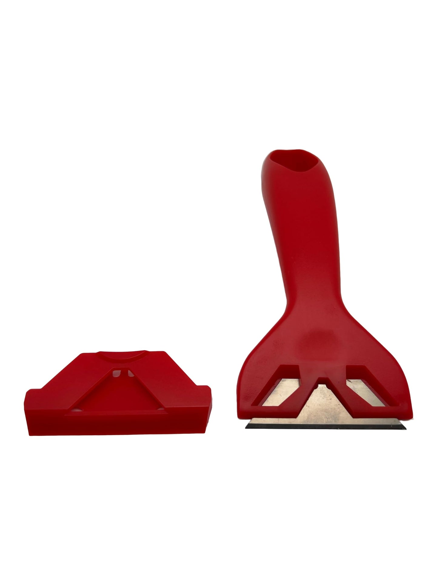 BSSTORE® Raschietto Multiuso Con Tappo Salvamano Raschietto Universale per Finestre, Adesivi, Vetroceramica, Carta da Parati.