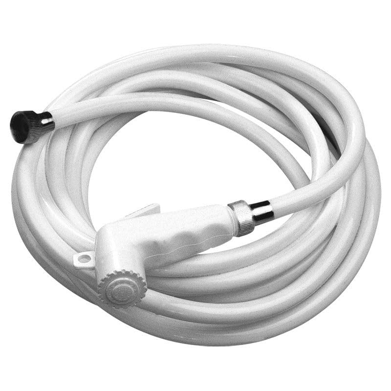 BSSTORE Doccetta Doccia Soffione a Pulsante 2,5 Metri Con Tubo per Uso Nautico Barca Gommone