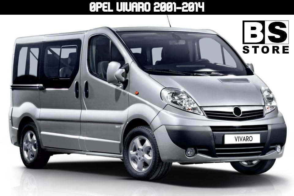 BSSTORE® Piastra Vetro Specchio Retrovisore Superiore Termico Compatibile Con Vivaro 2001-2014/Trafic 2001-2014/Primastar 2001-