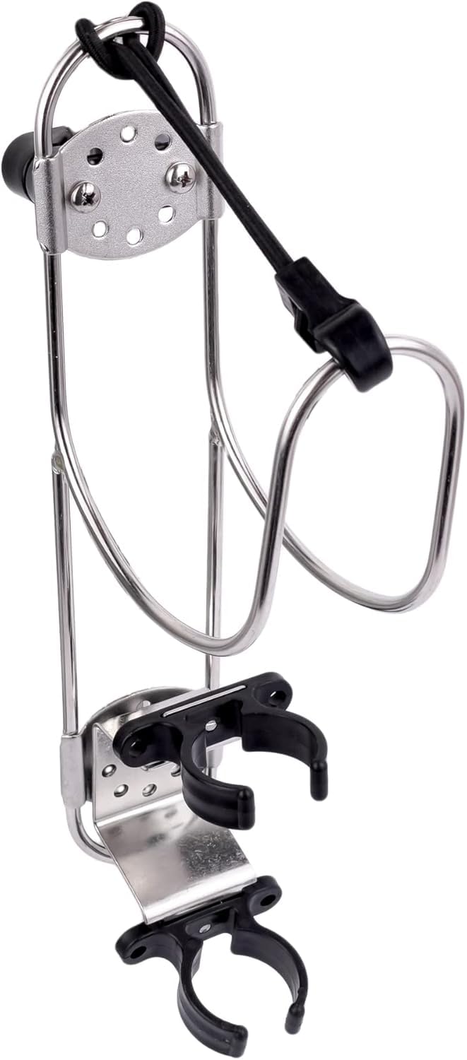 BSSTORE SUPPORTO STAFFA IN ACCIAIO INOX PER SALVAGENTE ANULARE CON PORTA BOETTA