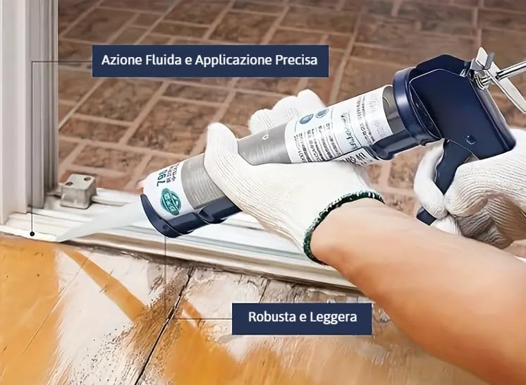 BSSTORE® Pistola Per Sigillanti Con Avanzamento A Cricchetto In Metallo
