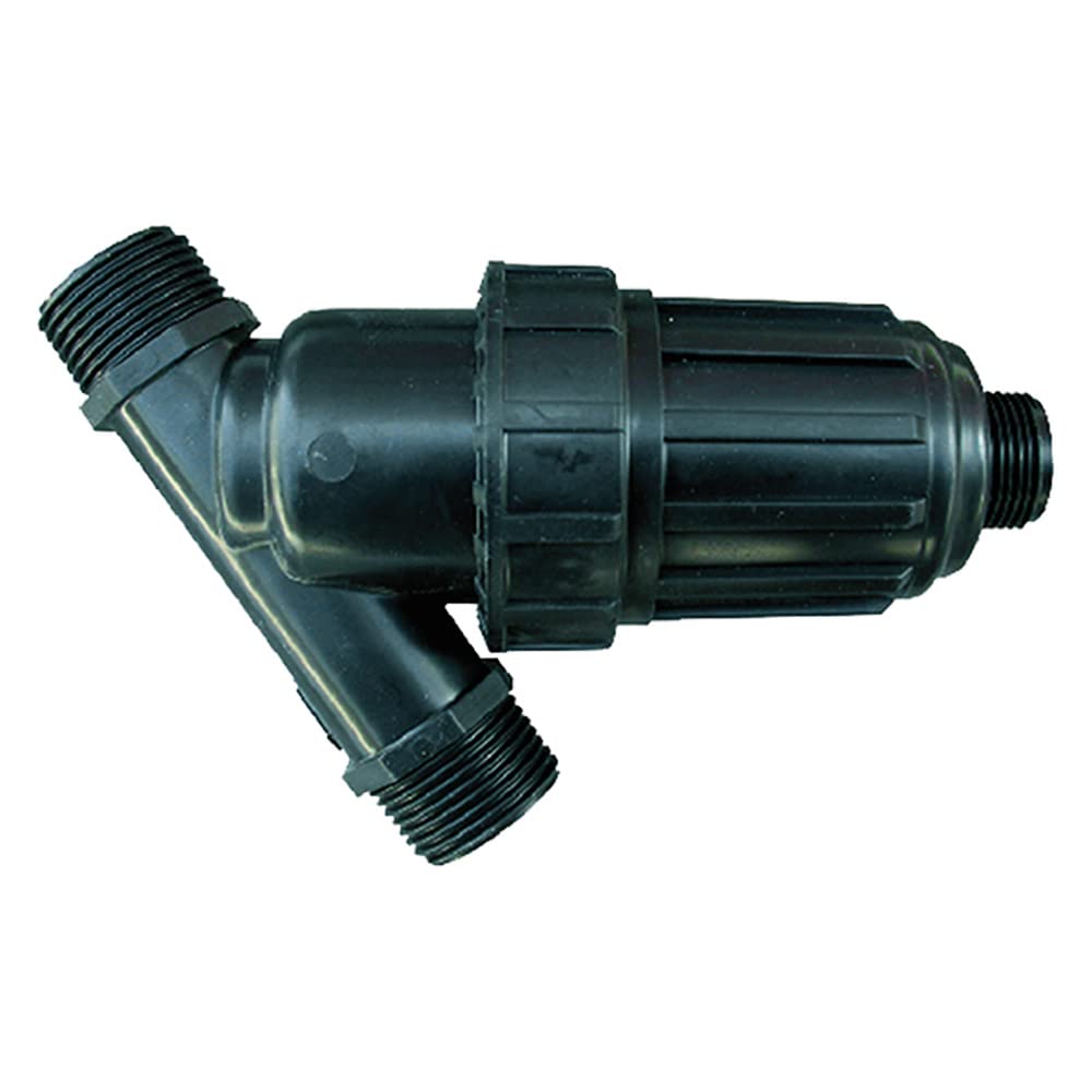 FILTRO A RETE 150 MESH IN LINEA ATTACCO 1" M-M POLIPROPILENE IRRIGAZIONE