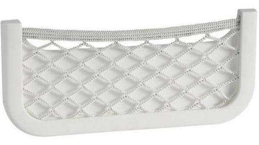 BSSTORE Rete Elastica Portaoggetti 250 X 115 mm in ABS Bianca