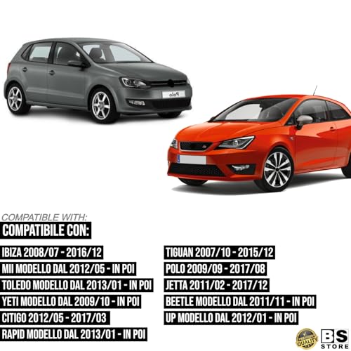 BSSTORE Maniglia Apriportiera Esterna Anteriore Compatibile con IBIZA | POLO | TIGUAN e Molte Altre Auto