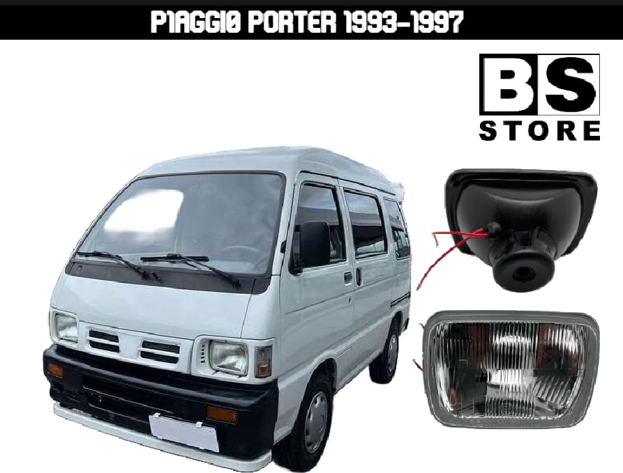 BSSTORE® Faro Proiettore H4 Con Luce Di Posizione Compatibile Con Porter 1993-1997/Supercarry