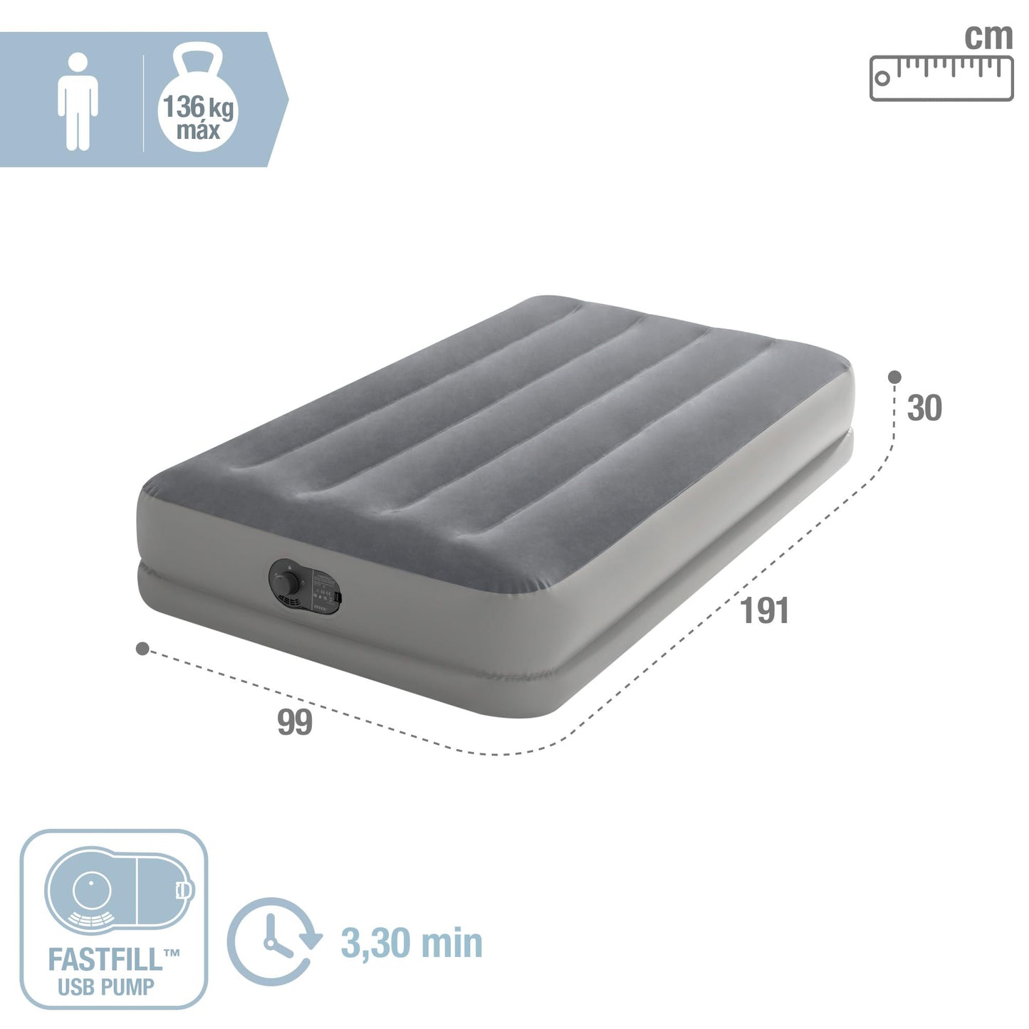 Intex MATERASSO GONFIABILE 2