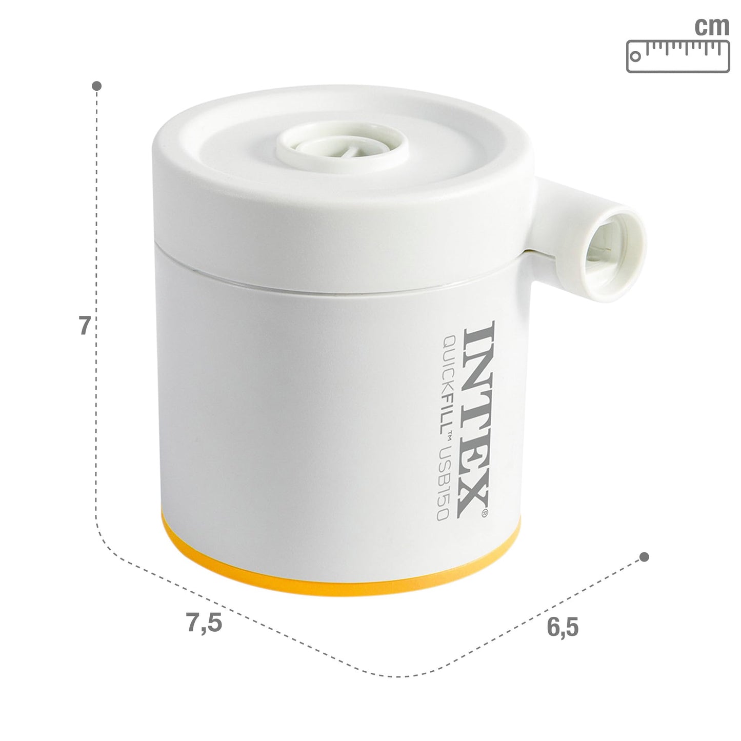 Intex Pompa elettrica QuickFill, Plastica, Bianco
