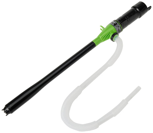 Ribimex Pompa Manuale per Travaso Liquidi a Batteria, Flusso 5-9 L/min, Ideale per Liquidi non Corrosivi come Acqua e Olio con temperature sotto i 50°C, Funziona con 2 Batterie LR20 - PRKG110P