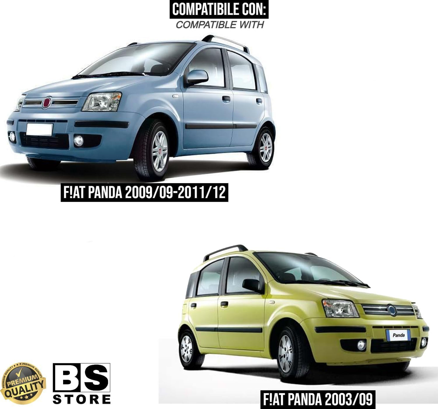 BSSTORE® Specchietto Retrovisore Interno Per PANDA(169) 2003-2011