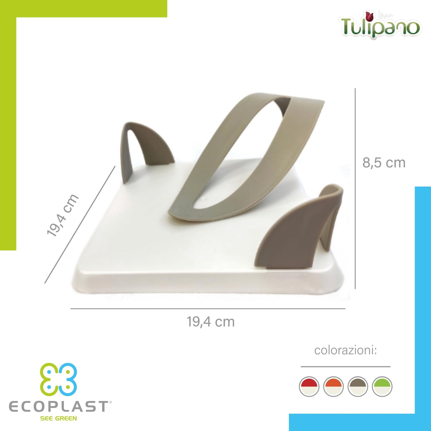 Ecoplast, Portatovaglioli, Design Classico ed Elegante, Trattiene i Tovaglioli Delicatamente Parent