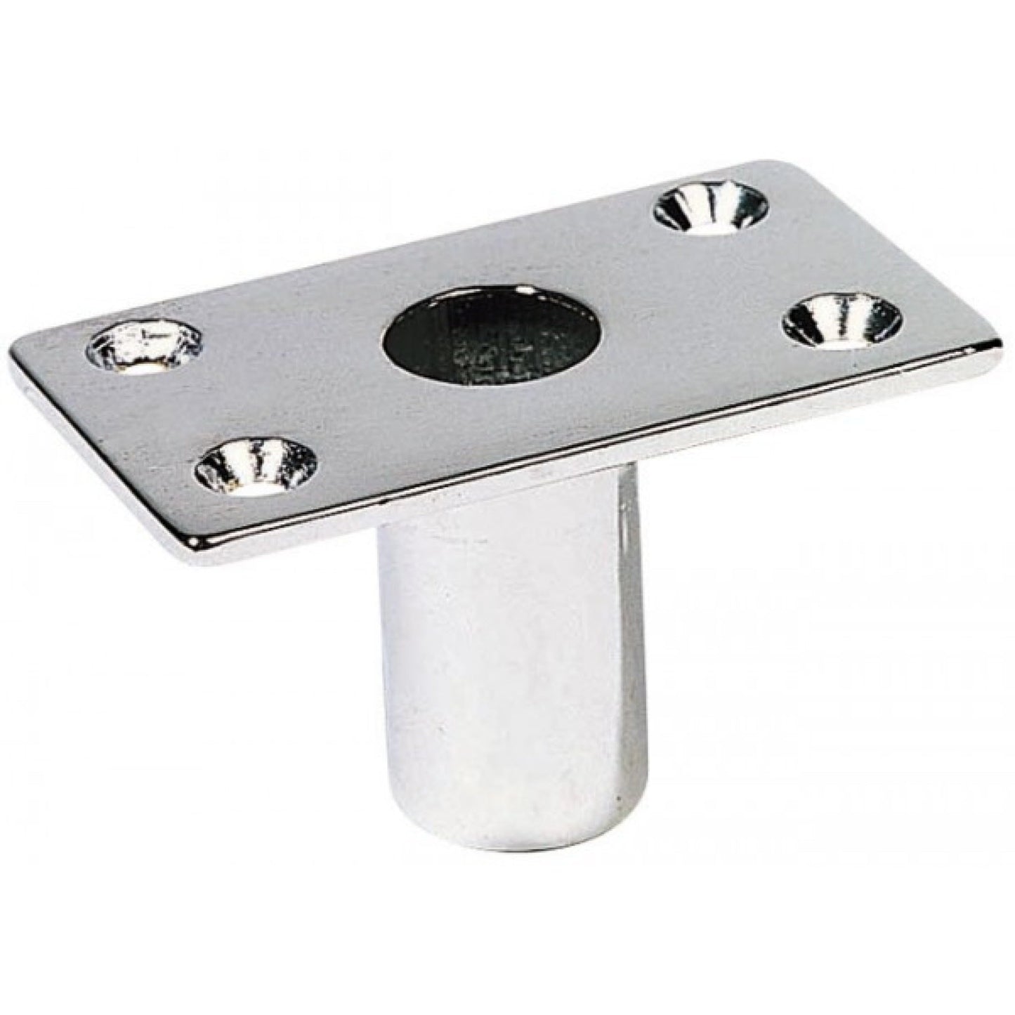 BSSTORE Boccola Grande per Scalmi 35x60, Diametro Scalmo 14mm in Ottone Cromato A 4 Fori